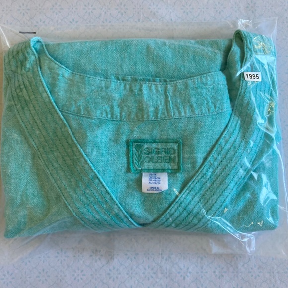 Sigrid Olsen women’s linen blend top - Picture 7 of 7